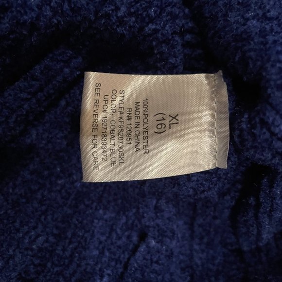 Pink Republic Girls Cobalt Blue Sweater XL (16) - Picture 3 of 4
